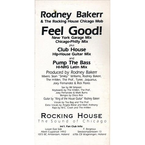 Rodney Bakerr & The Rocking House Chicago Mob - Feel Good!