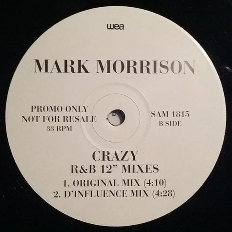 Mark Morrison - Crazy (R&B 12" Mixes)