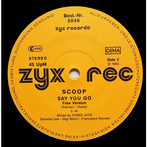 Scoop - Say You Go