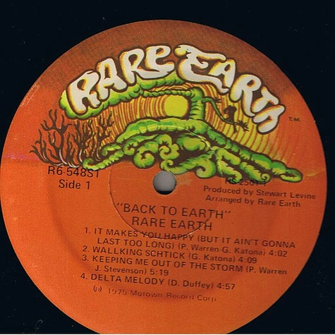 Rare Earth - Back To Earth