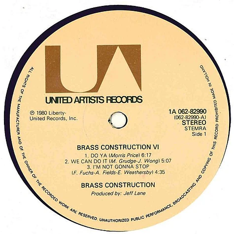 Brass Construction - Brass Construction 6