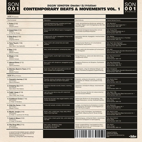Dexter / DJ Friction - Diggin' Sonoton: Contemporary Beats & Movements Volume 1