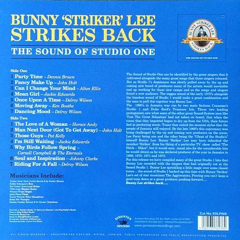 Bunny Lee - Bunny 'Striker' Lee Strikes Back (The Sound Of Studio One)