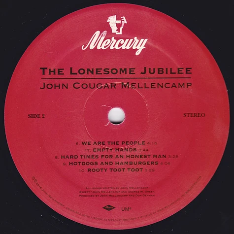 John Cougar Mellencamp - The Lonesome Jubilee