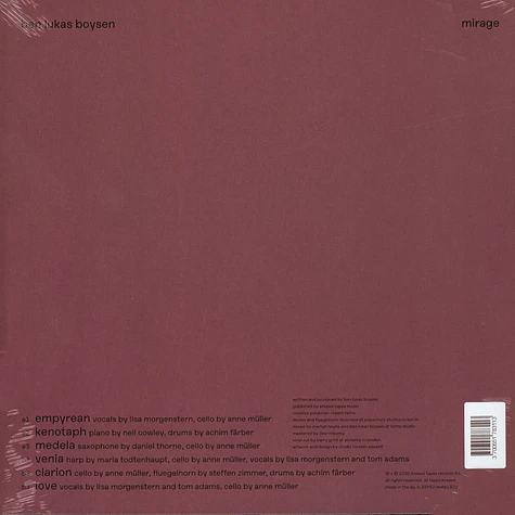 Ben Lukas Boysen - Mirage HHV Exclusive Clear Vinyl Edition