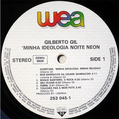 Gilberto Gil - Dia Dorim Noite Neon