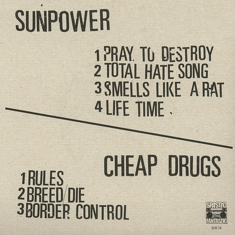 Cheap Drugs / Sunpower - Split