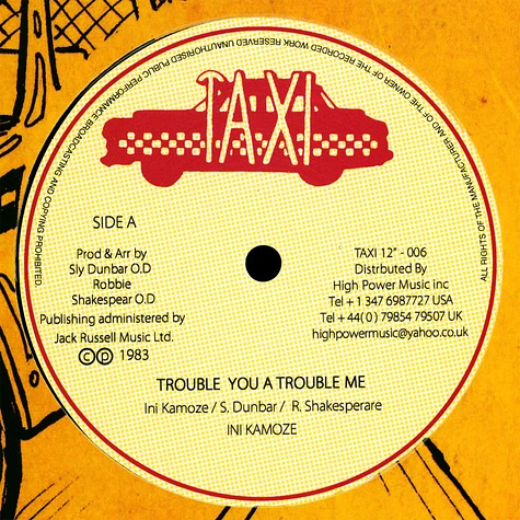 Ini Kamoze - Trouble You A Trouble Me