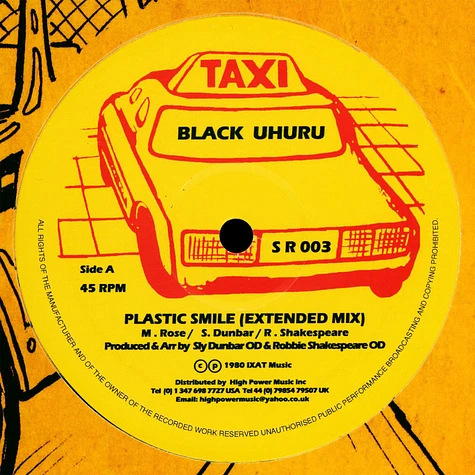 Black Uhuru / Sly & Robbie - Plastic Smile