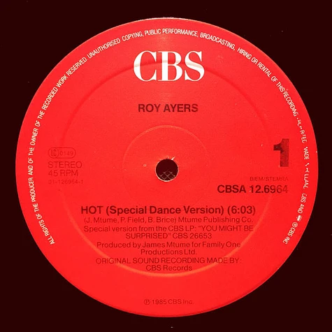 Roy Ayers - Hot