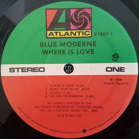Blue Moderne - Where Is Love