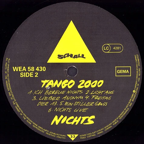 Nichts - Tango 2000