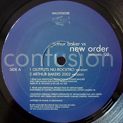 Arthur Baker Vs New Order - Confusion (Remixes '02)