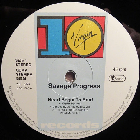 Savage Progress - Heart Begin To Beat