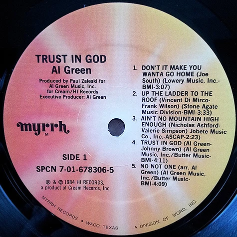 Al Green - Trust In God
