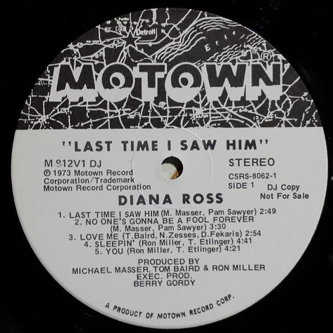 Diana Ross - Last Time I Saw Him