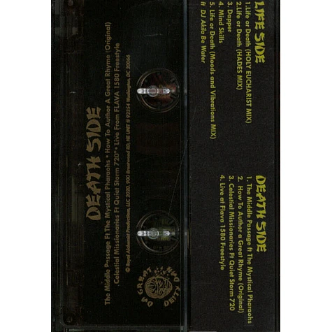 Da Great Deity Dah - Life Or Death Smokey Tape Edition