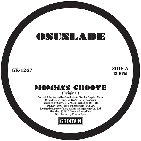 Osunlade - Momma's Groove