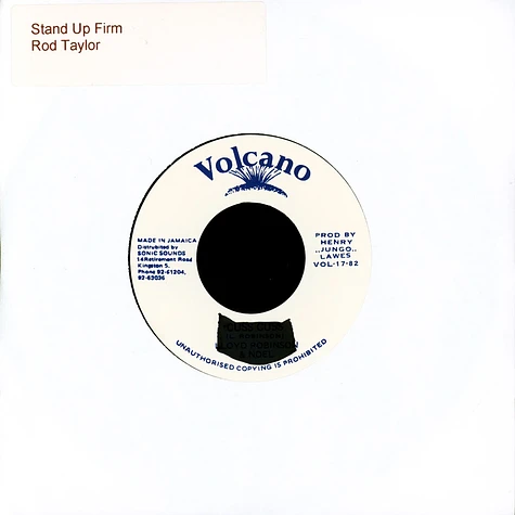 Rod Taylor / Roots Radics - Stand Up Firm / Version