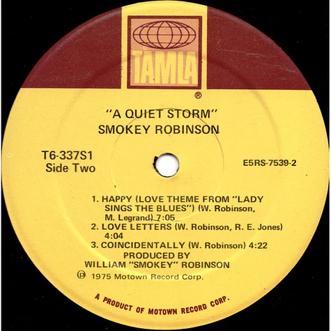 Smokey Robinson - A Quiet Storm