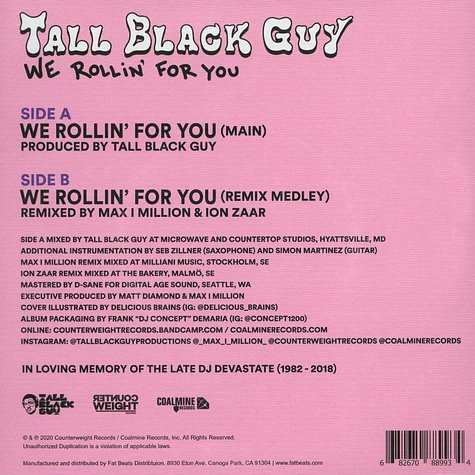 Tall Black Guy - We Rollin' For You