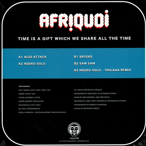 Afriquoi - Time Is A Gift Which We Share All The Time