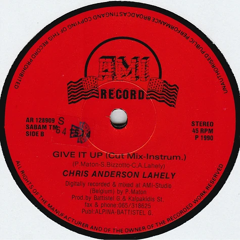 Chris Anderson Lahely - Give It Up