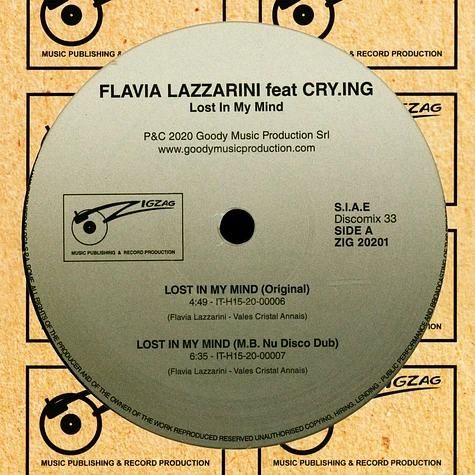 Flavia Lazzarini - Lost In My Mind Feat. Cry.Ing