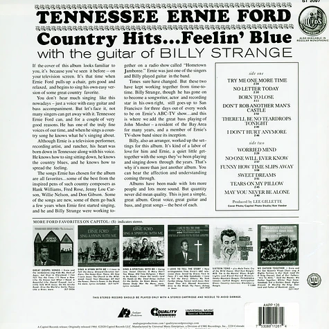 Tennesse Ernie Ford - Country Hits ... Feelin' Blue