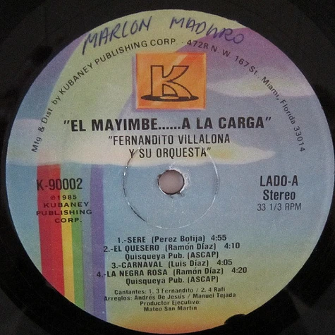 Fernandito Villalona Y Su Orquesta - "El Mayimbe" ¡A La Carga!