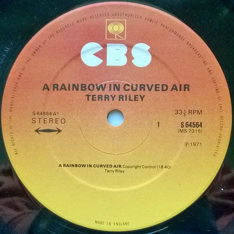 Terry Riley - A Rainbow In Curved Air