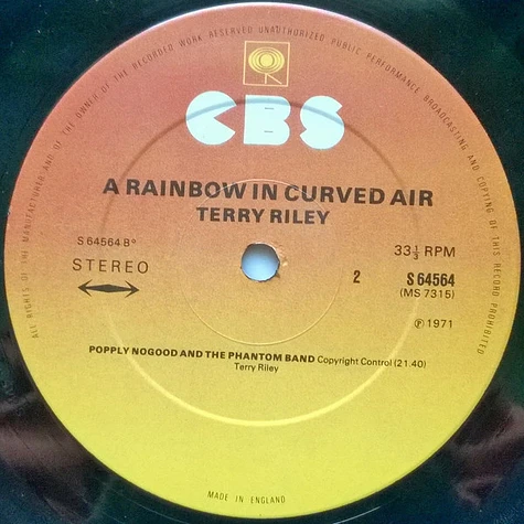 Terry Riley - A Rainbow In Curved Air