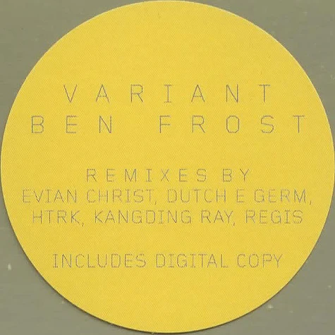 Ben Frost - Variant