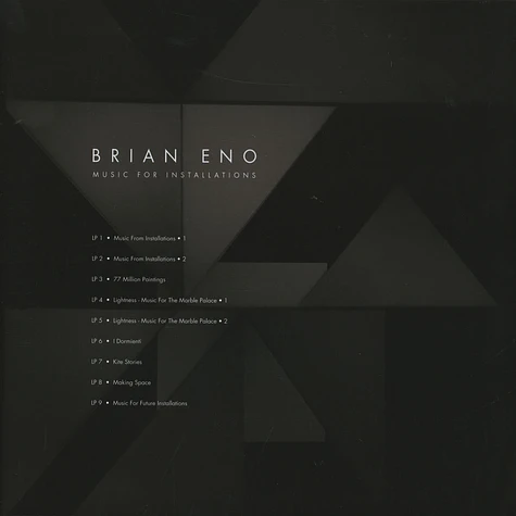 Brian Eno - Music For Installations Limited Vinyl Box