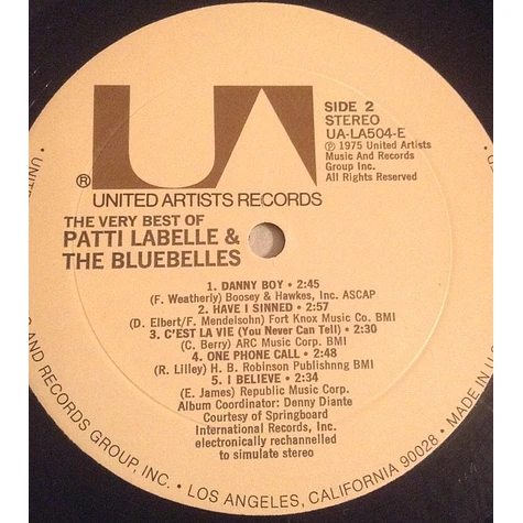 Patti LaBelle And The Bluebells - The Very Best Of Patti Labelle & The Bluebelles