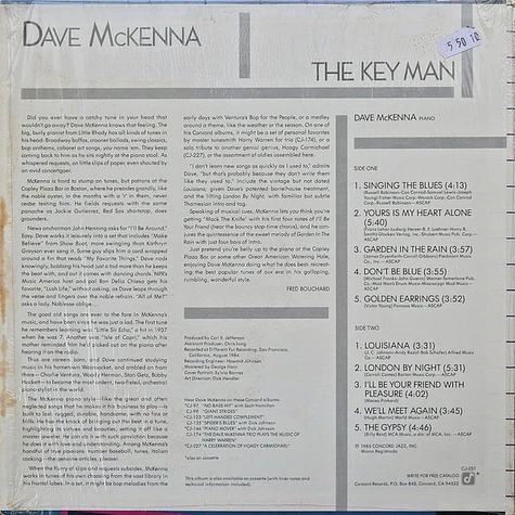 Dave McKenna - The Key Man