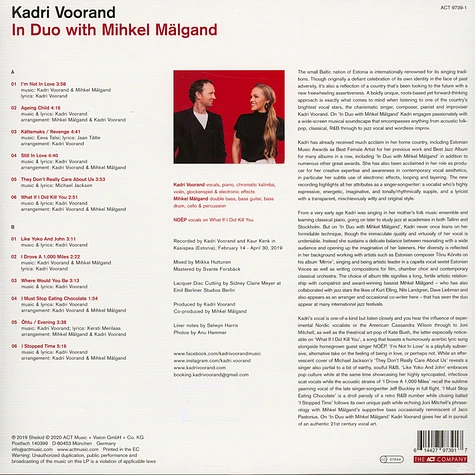 Kadri Voorand - In Duo With Mihkel Mälgand