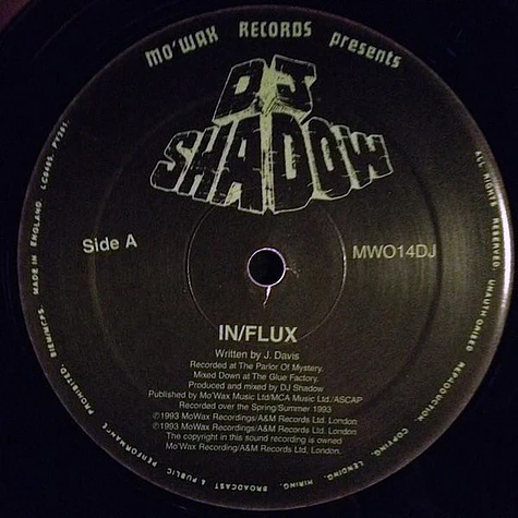 DJ Shadow - In/Flux / Hindsight