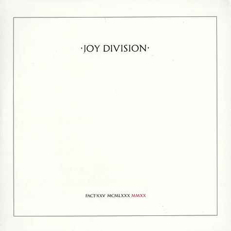 Joy Division - Closer 40th Anniversary Limited Crystal Clear Edition