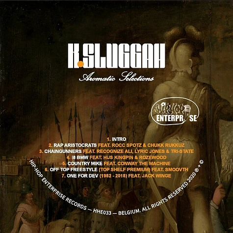 K Sluggah - Aromatic Selections Clear Black Marbled Vinyl Edition