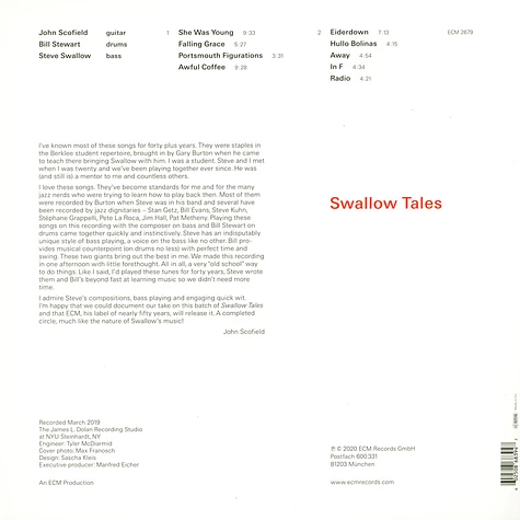 John Scofield / Bill Stewart / Steve Swallow - Swallow Tales