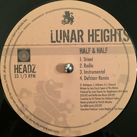 Lunar Heights - Half & Half / Prove Em Wrong