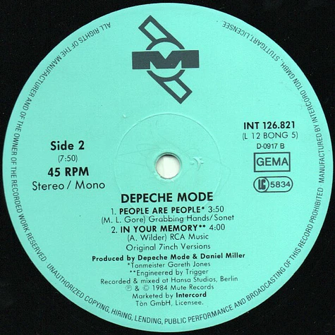 Depeche Mode - People Are People (ON-USound Remix By Adrian Sherwood)