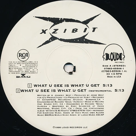 Xzibit - What U See Is What U Get