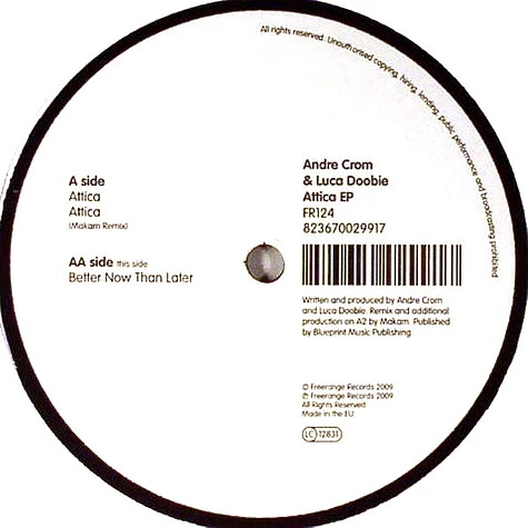 Andre Crom & Luca Doobie - Attica EP