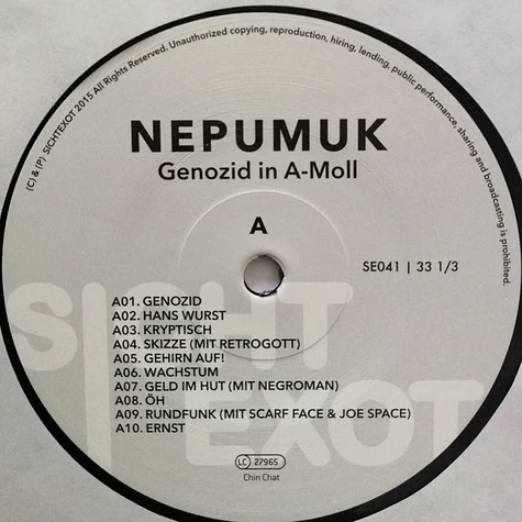 Nepumuk - Genozid In A-Moll