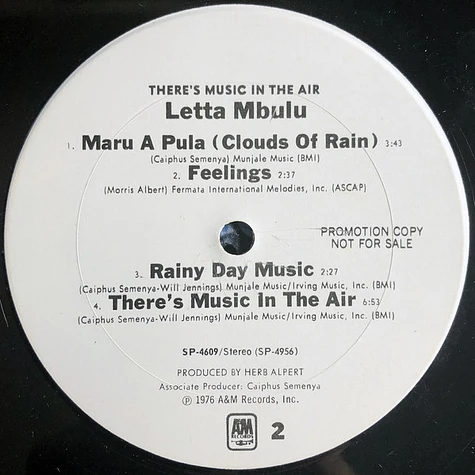 Letta Mbulu - There's Music In The Air