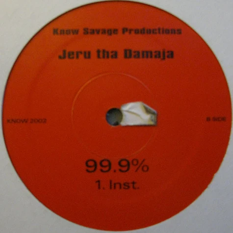 Jeru The Damaja - 99.9%