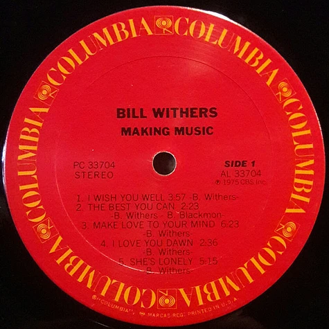 Bill Withers - Making Music