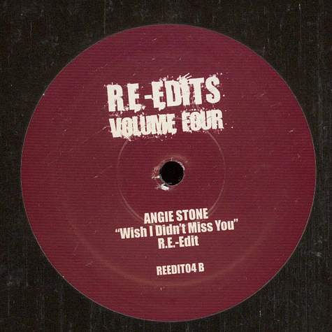 Love Unlimited / Angie Stone - R.E.-Edits Volume Four